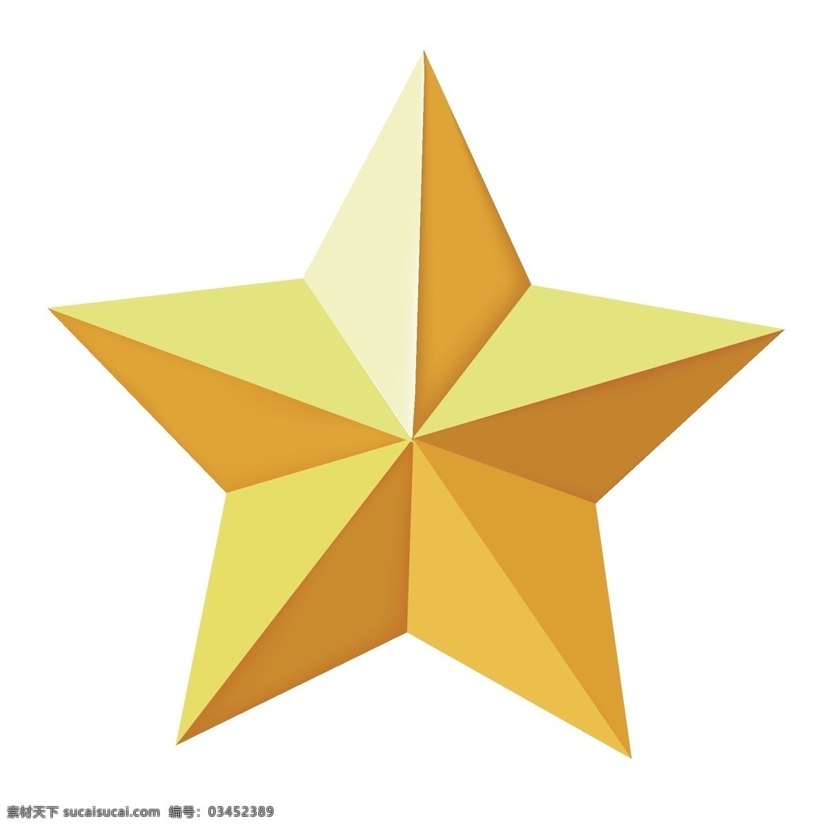 金色五角星 五角星 五角星素材 免抠五角星 红旗五角星 分层素材 分层