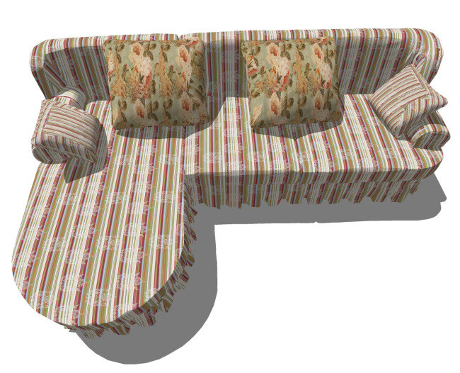 家居 客厅 su 模型 综合 效果图 家居客厅 彩色 沙发 3d模型 模型效果图 综合模型