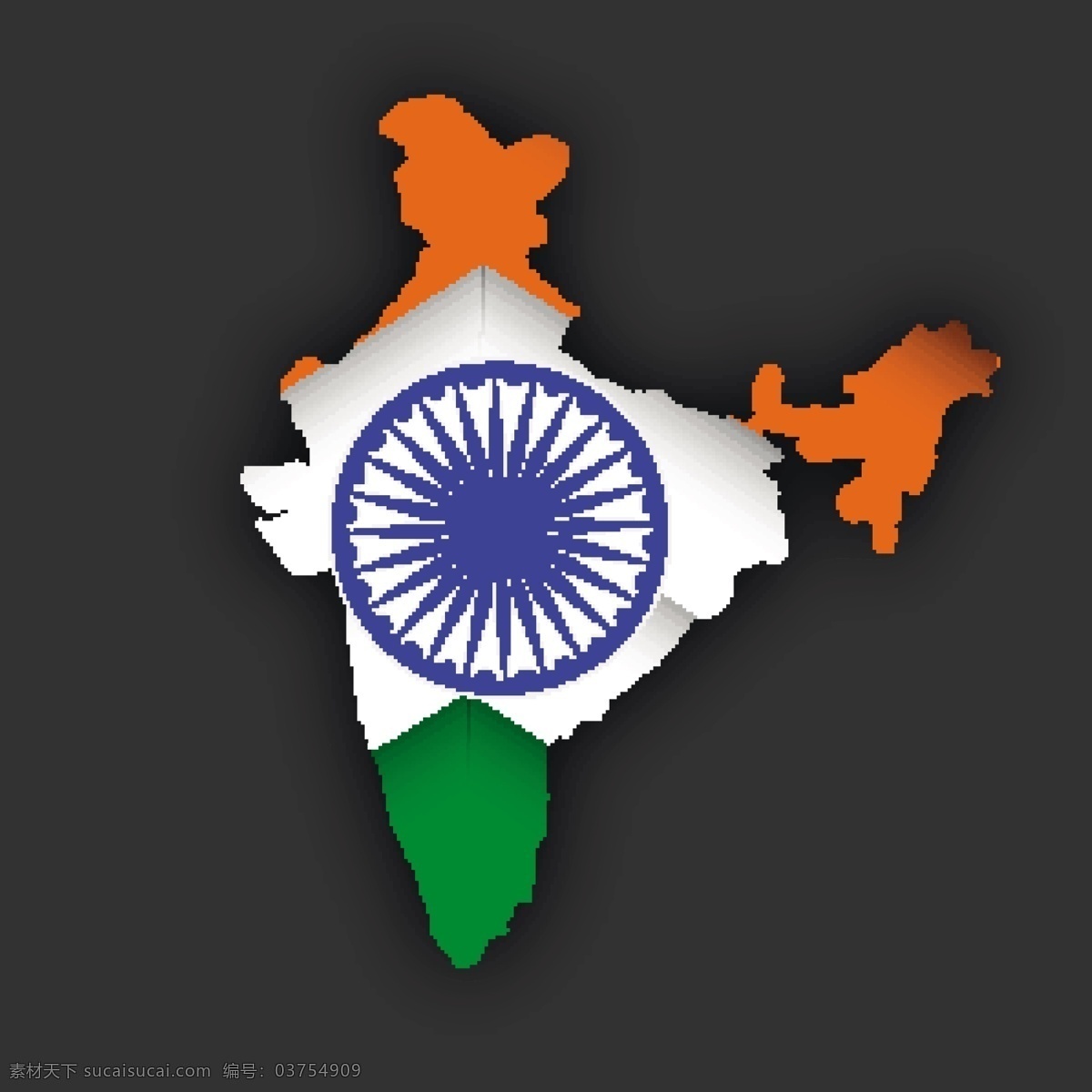印度 国旗 地图 模板下载 印度地图 印度国旗 印度法轮 印度主题 印度元素 印度背景 底纹背景 底纹边框 矢量素材 灰色