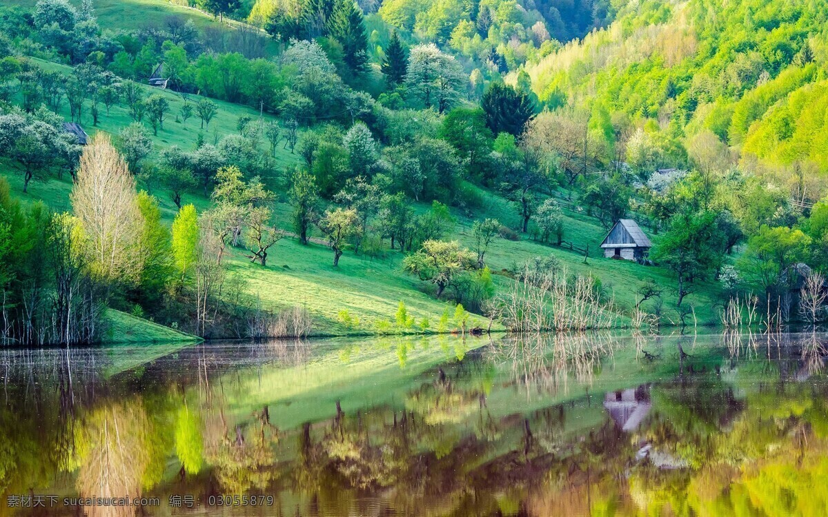 自然风光 风景 风光 山水 倒影 湖水 田园 旅游 唯美 梦幻 森林 壁纸 背景 自然景观 山水风景