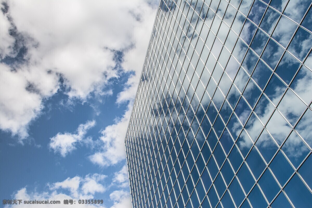 商业大楼 玻璃大楼 商业楼 公司大楼 画册封面图 蓝天白云 背景 建筑园林 建筑摄影