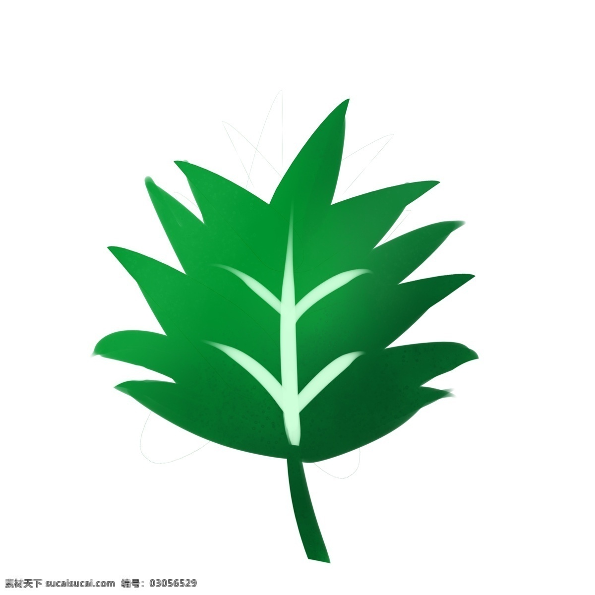 手绘 扁平 绿色 叶子 手绘扁平风格 春天绿色盎然 植物 绿色植物 png格式 卡通 树叶 树枝