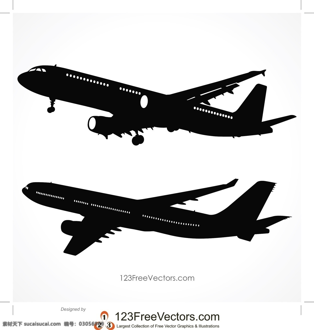 飞机剪影 飞机 天空 航空 剪影 飞行 标志图标 其他图标