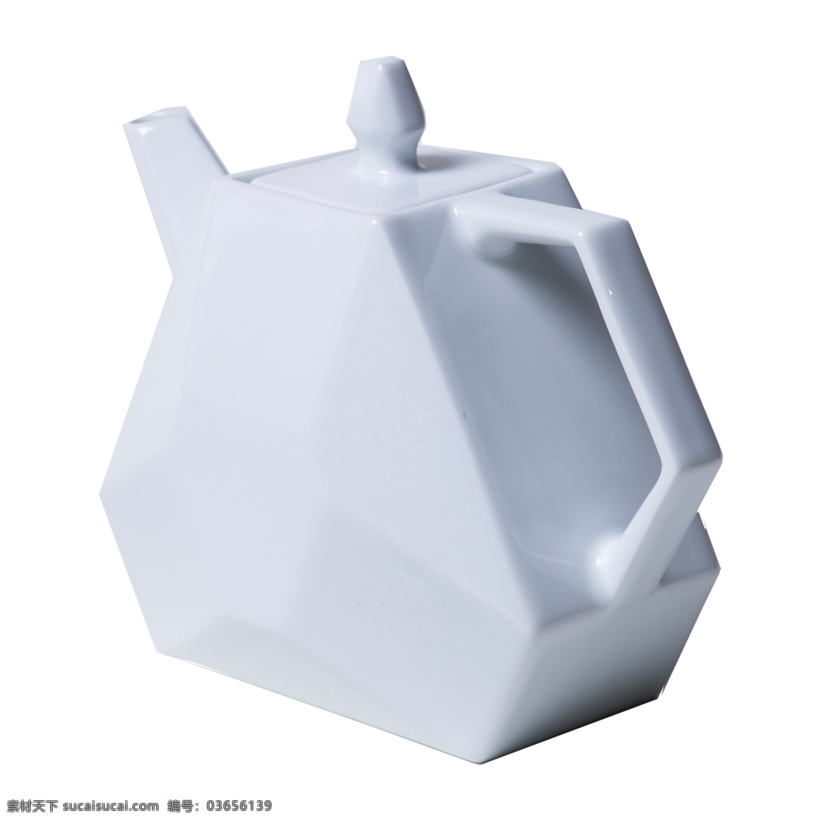白色 倾斜 茶壶 元素 创意 几何 光泽 质感 喝的 瓶盖 圆润 壶嘴 立体 真实 喝水 容器