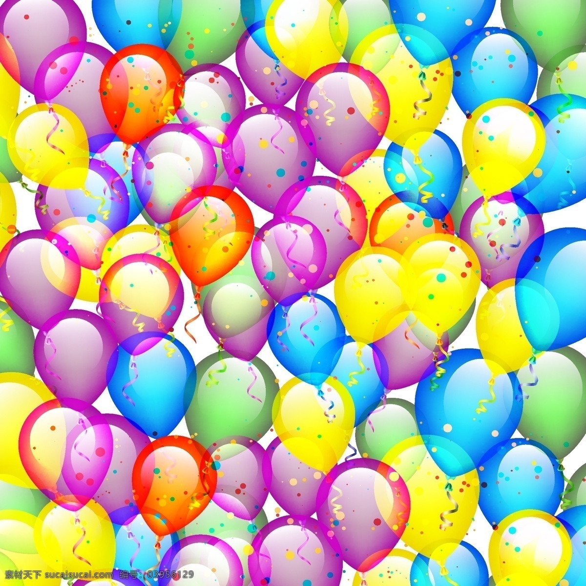 彩色 气球 矢量 球 派对 派对装饰 彩色气球 矢量素材