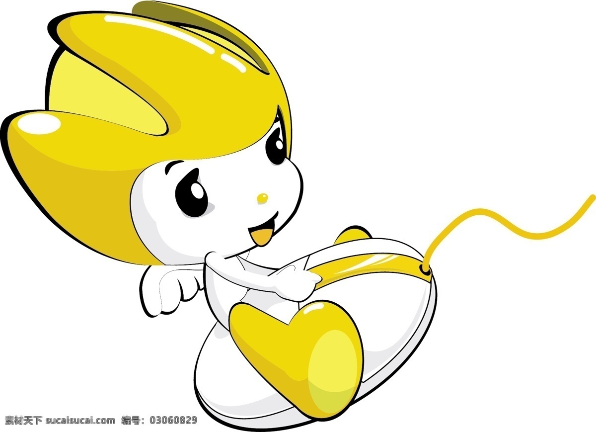 骑 鼠标 上 小黄 人 小黄人 卡通标志 卡通logo 卡通人物 矢量人物 人物卡通 韩国矢量人物 人物插画 动漫人物 人物图库 生活人物 白色