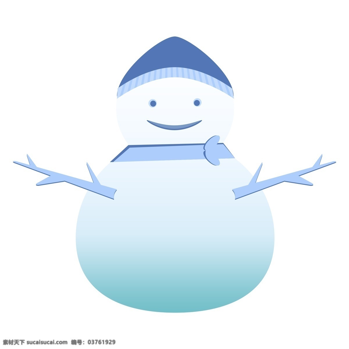 可爱 卡通 冬季 雪人 元素 png元素 白色 免抠元素