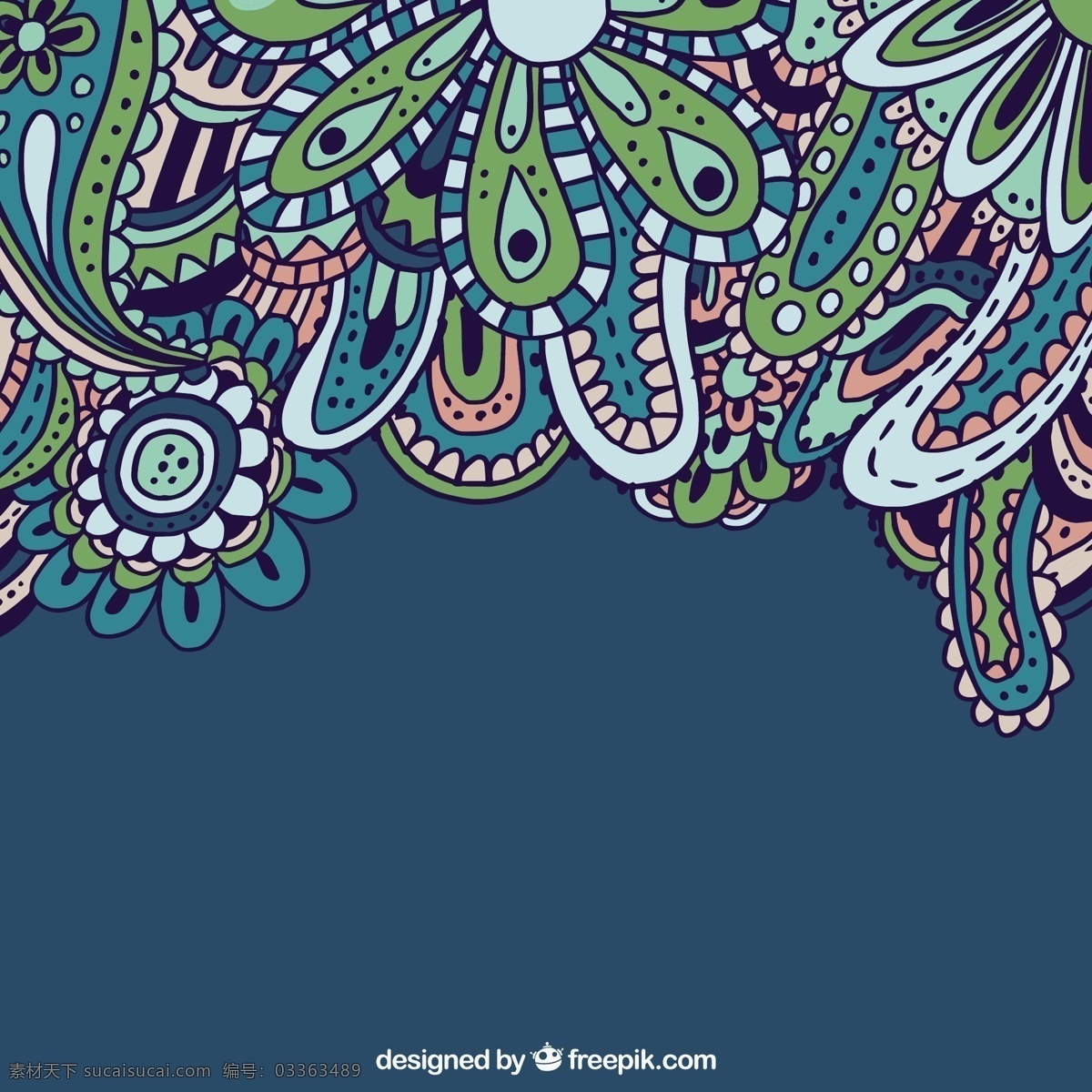 手绘 佩 斯利 背景 花卉 风格 花 手 饰品 植物的背景下 印度 绘画 花卉装饰 花纹 装饰 手工绘图 绘制的 粗略的风格 青色 天蓝色