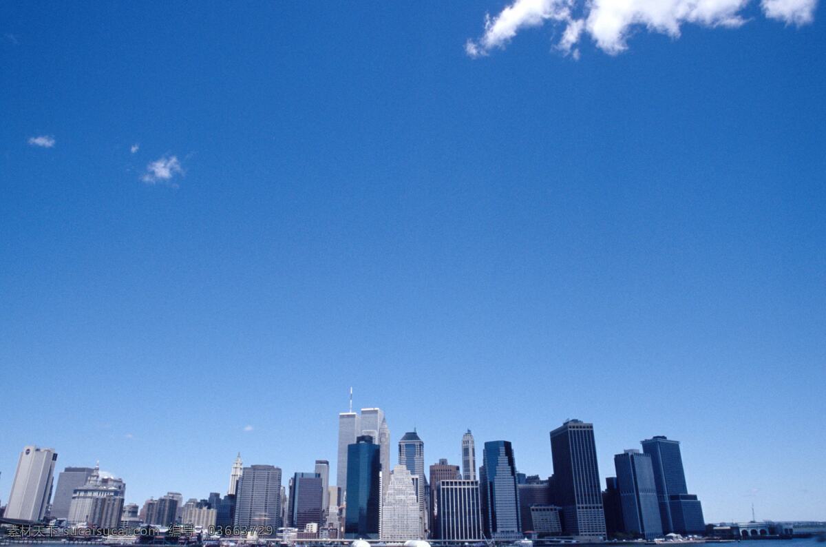 城市远景 摩天大楼 大楼 大厦 高楼林立 天空 建筑景观 自然景观