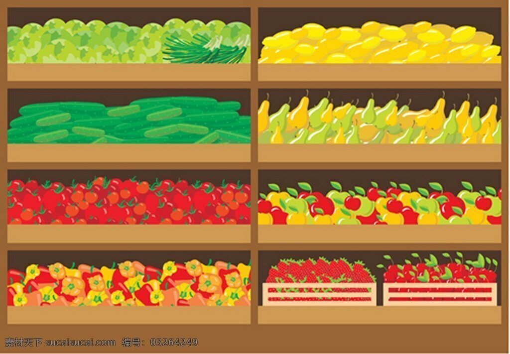 超市 新鲜 水果 蔬菜 矢量图 广告背景 广告 背景 背景素材 矢量 柠檬 西红柿 有机 商品 店铺 商店 美味 农场