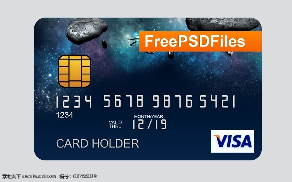 信用卡 visa 卡片设计 黑色