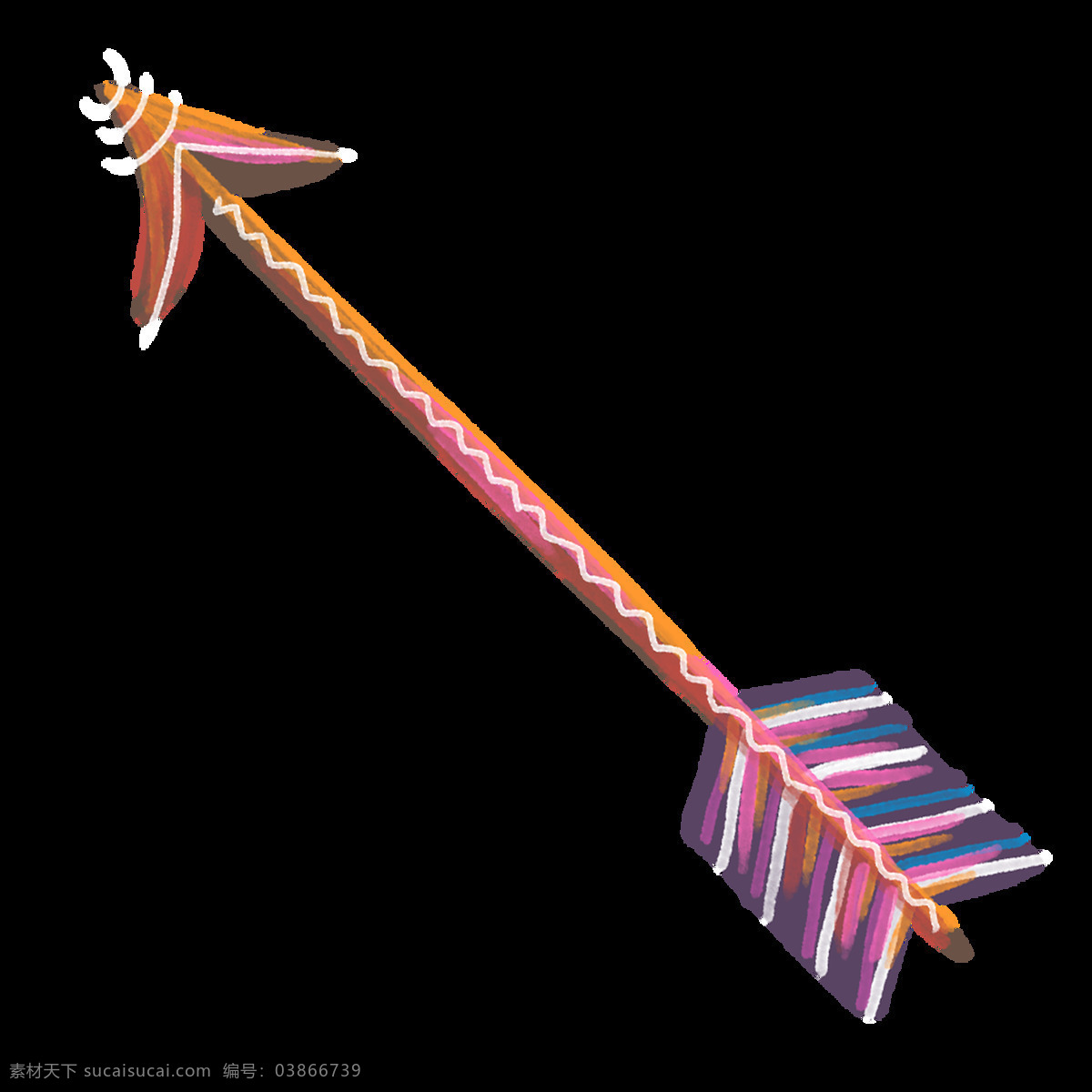 烟花 弓箭 卡通 透明 彩色 武器 透明素材 免扣素材 装饰图案