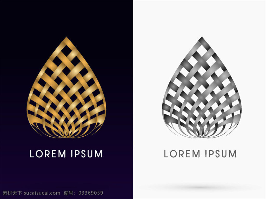 金色 编织 心形 标志 标志设计 企业标志 标识设计 logo设计 企业logo 矢量标志 企业 logo
