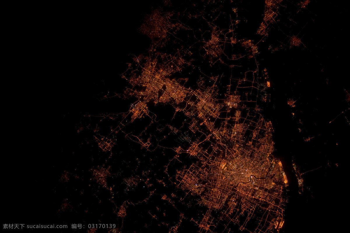 城市 城市夜景 灯光 地球 俯视 俯视图 光 景色 太空 图 设计素材 模板下载 太空图 夜景 宇宙 现代科技