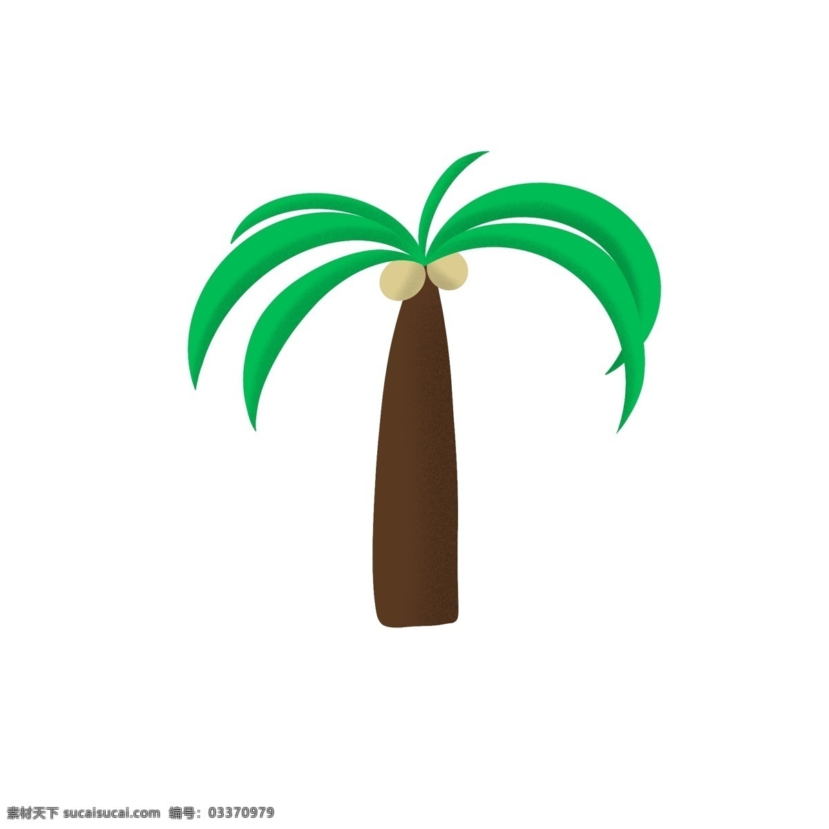 椰子树 热带 树木 小 清新 海南 热带树木 手绘 小清新