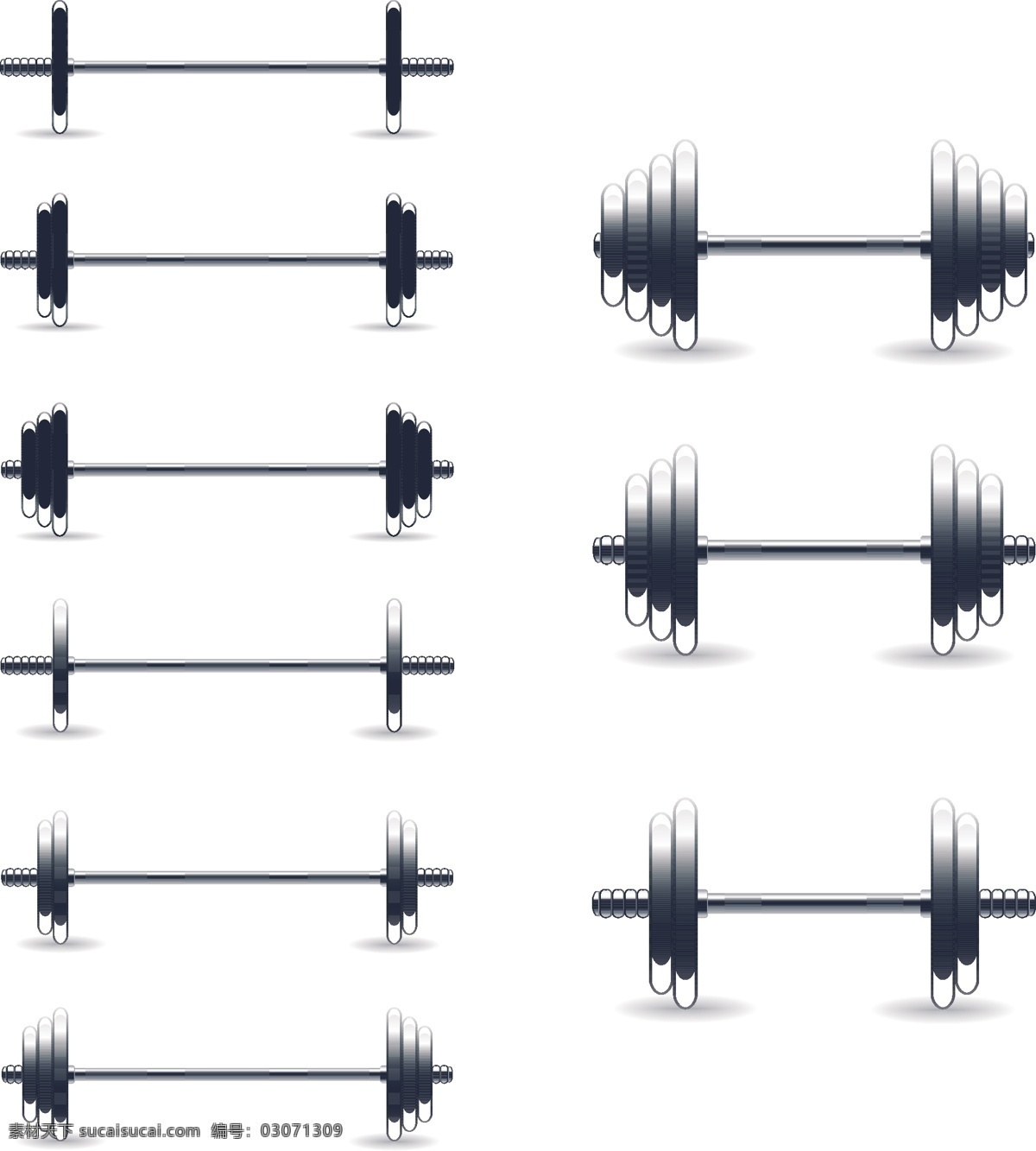 杠铃 锻炼 健身 举重 体育 体育运动 文化艺术 矢量 矢量图 日常生活