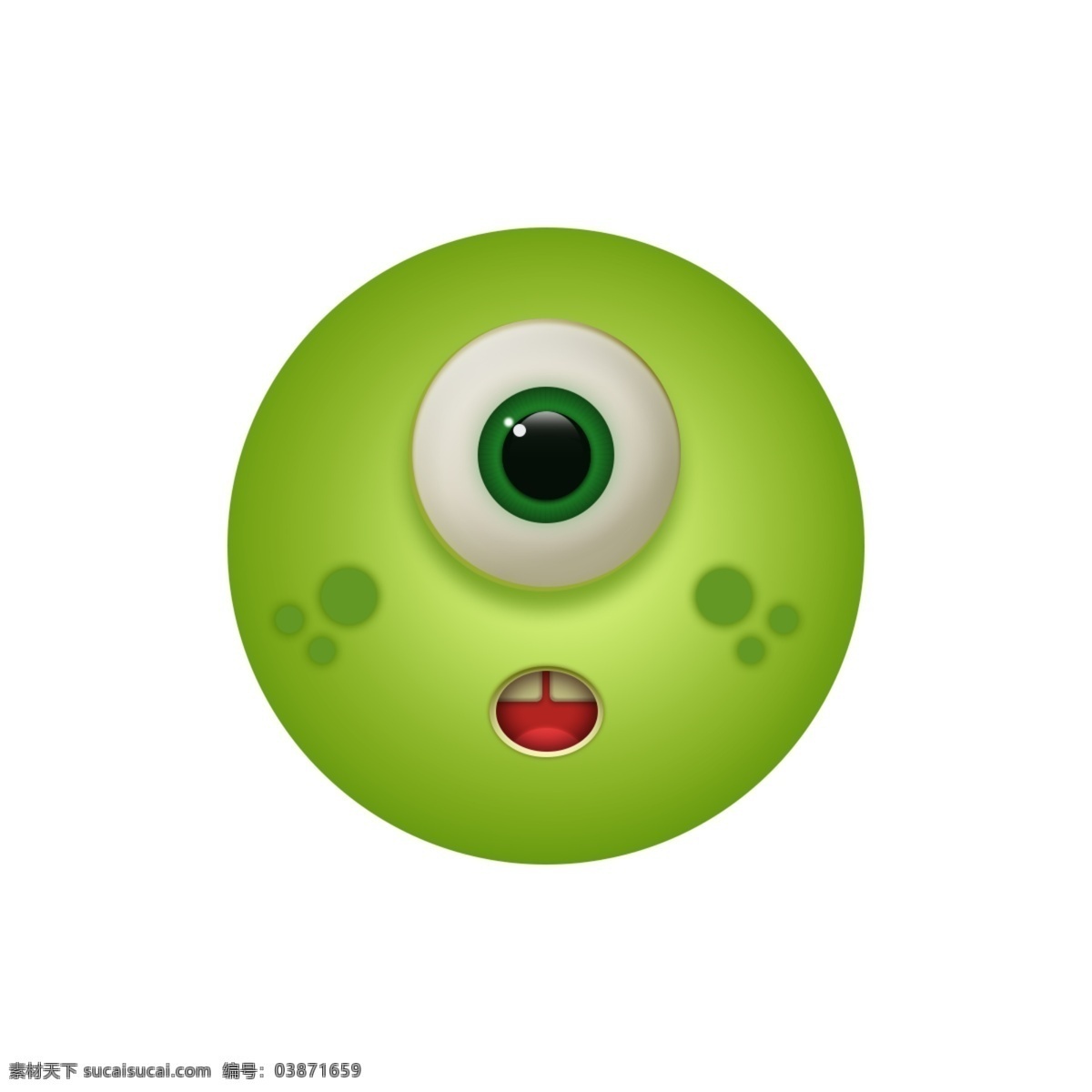 绿脸图标怪兽 app图标 手机主题图标 小怪兽 icon图标 icon 图标 可爱 自信 表情 绿色