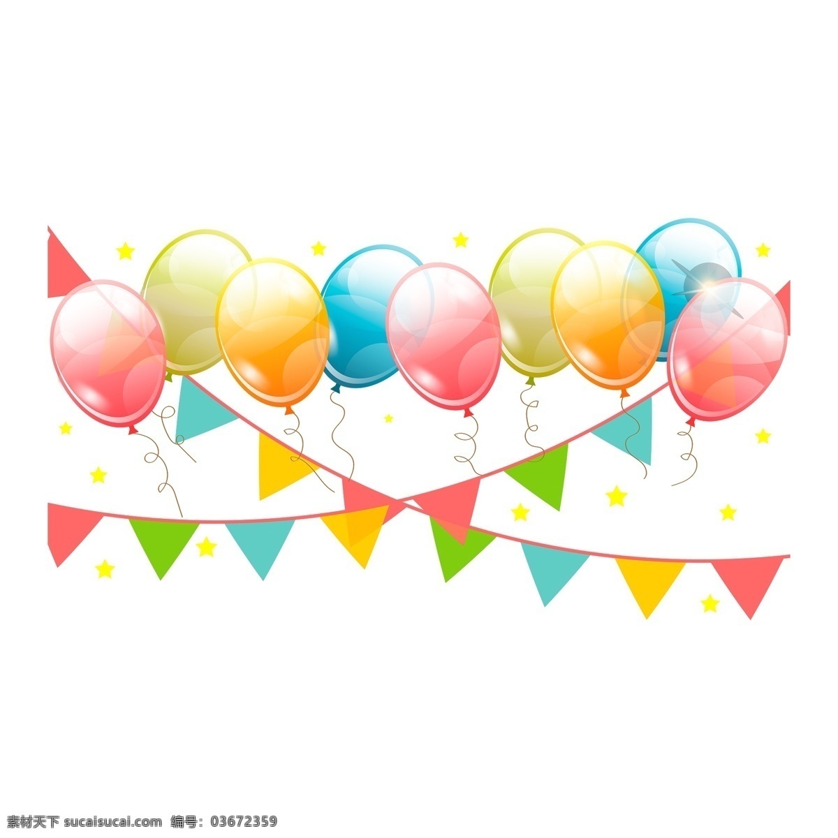 喜庆 节日 气球 卡通 透明 免 扣 节日气球 装饰图案 节日元素