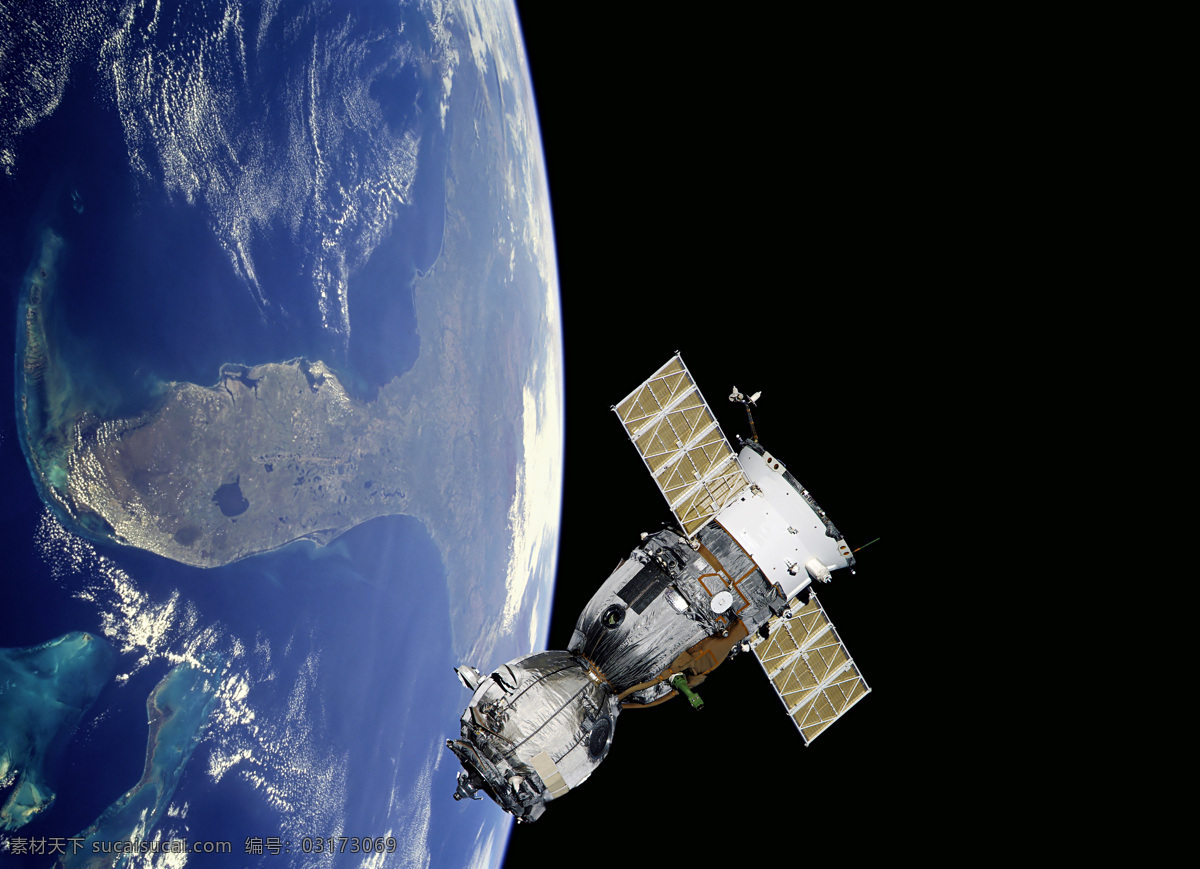 太空 中 人造卫星 太空飞船 宇宙飞船 宇宙 天文科学 航天 宇宙太空 环境家居