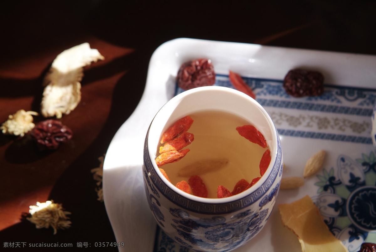 养生茶 中医养生 枸杞茶 百合茶 传统文化 文化艺术