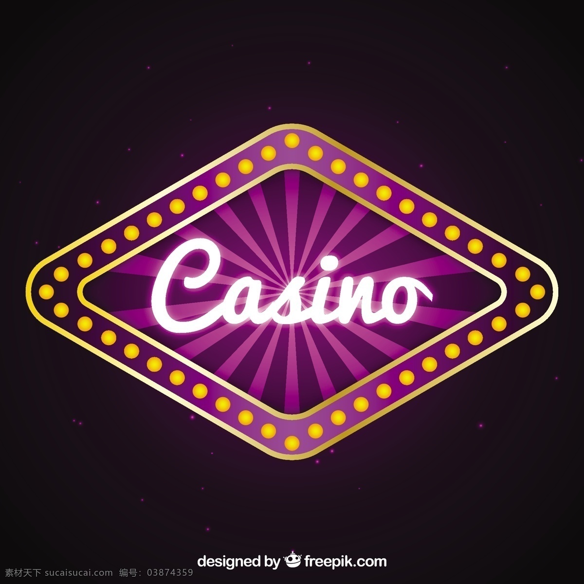 紫色 赌场 标志 背景 赌场标志