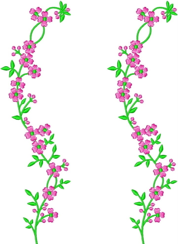 绣花图案 绣花图案设计 绣花设计 绣花 面料花 名族风 纹样 花边花纹 底纹边框