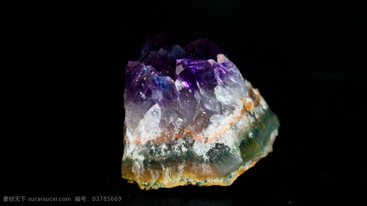 纯天然 水晶石 高清 水晶矿石 水晶 矿石 紫色