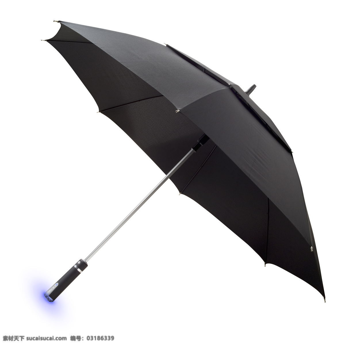 雨伞 ambient umbrella 电子雨伞 手电 黑伞 生活百科 生活素材 摄影图库