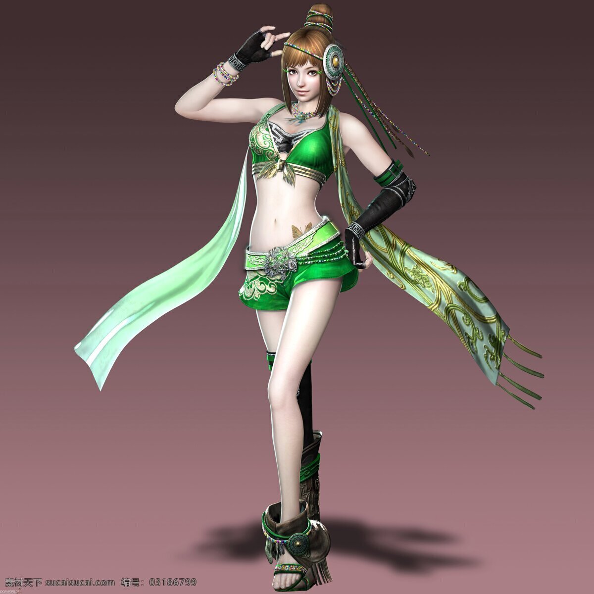鲍三娘 真三国无双 游戏 美女 动漫人物 动漫动画