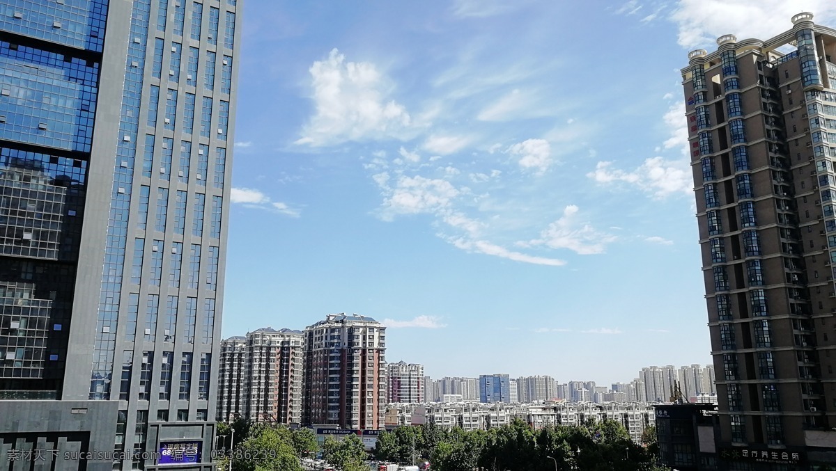 城市天空 城市 蓝天 白云 高楼 俯瞰 随手拍 旅游摄影 国内旅游
