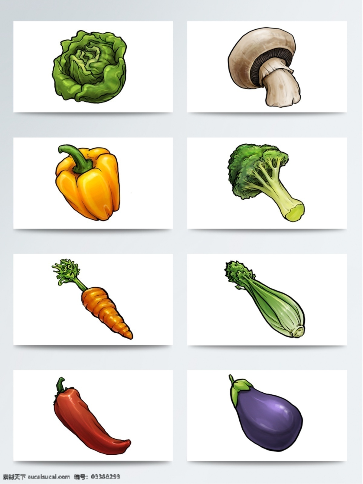 日常 蔬菜 仿真 图标 集合 常见蔬菜 蔬菜图标