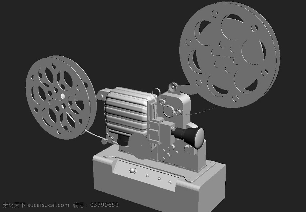 电影放映机 模型 其他模型 3d设计模型 源文件 max