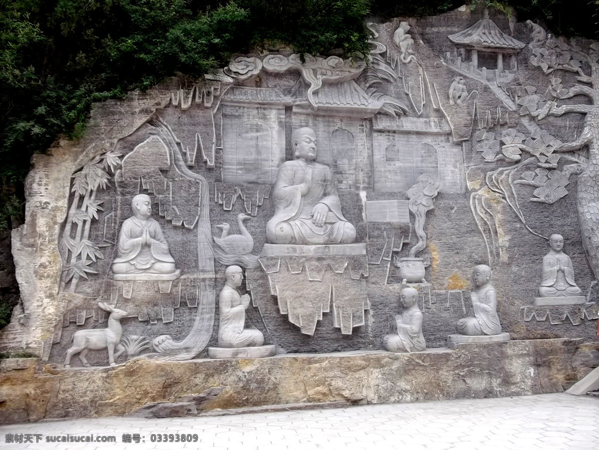 浮雕 石雕 净影寺 雕塑 佛像 摄影作品 文化艺术