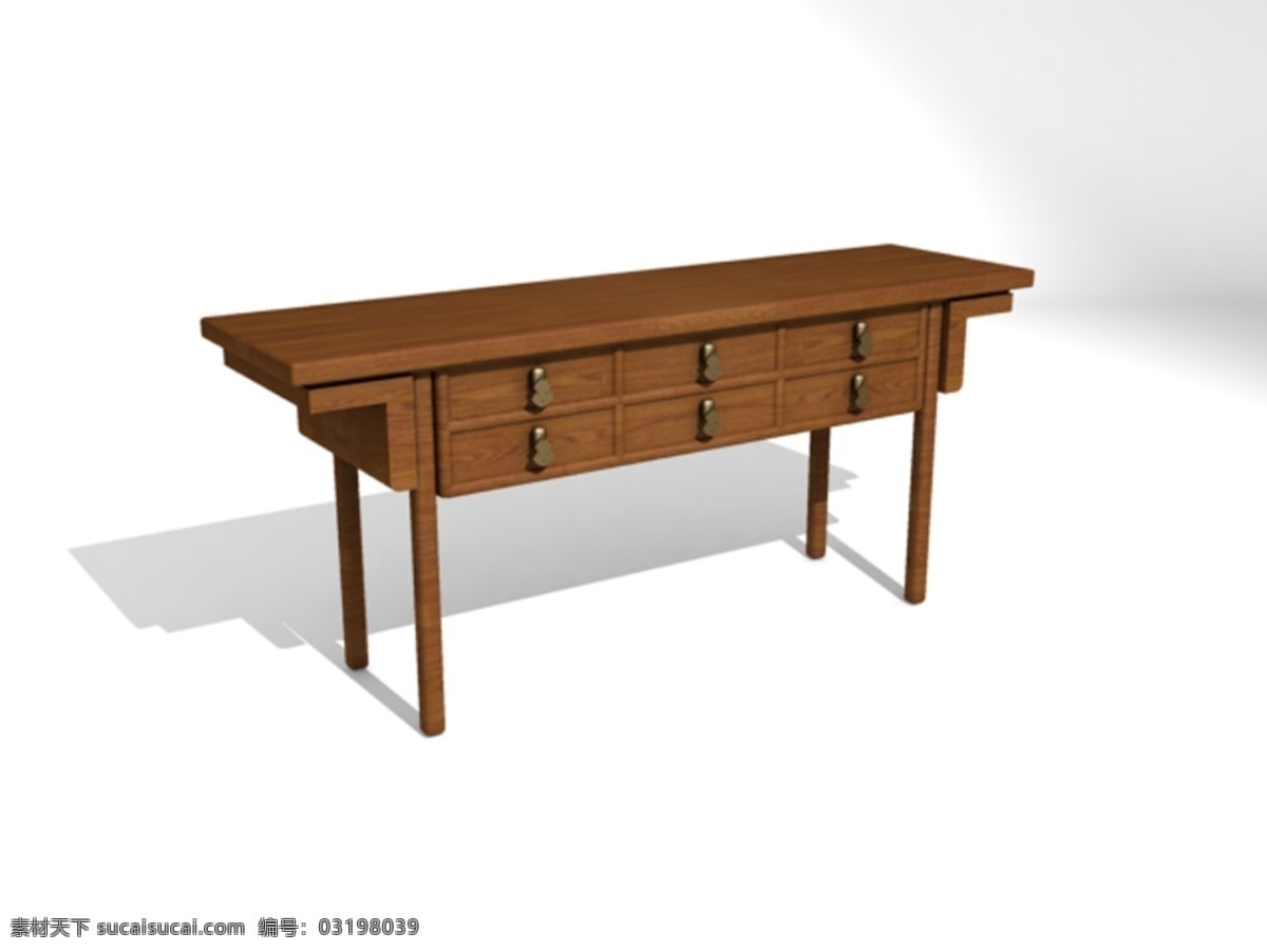 中式 桌子 中式桌子 桌椅沙发 3d模型素材 家具模型