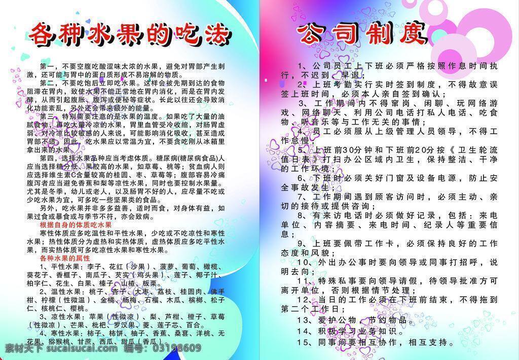 各类 制度 公司制度 矢量 模板下载 各类制度 各种 水果 吃法 矢量图 日常生活