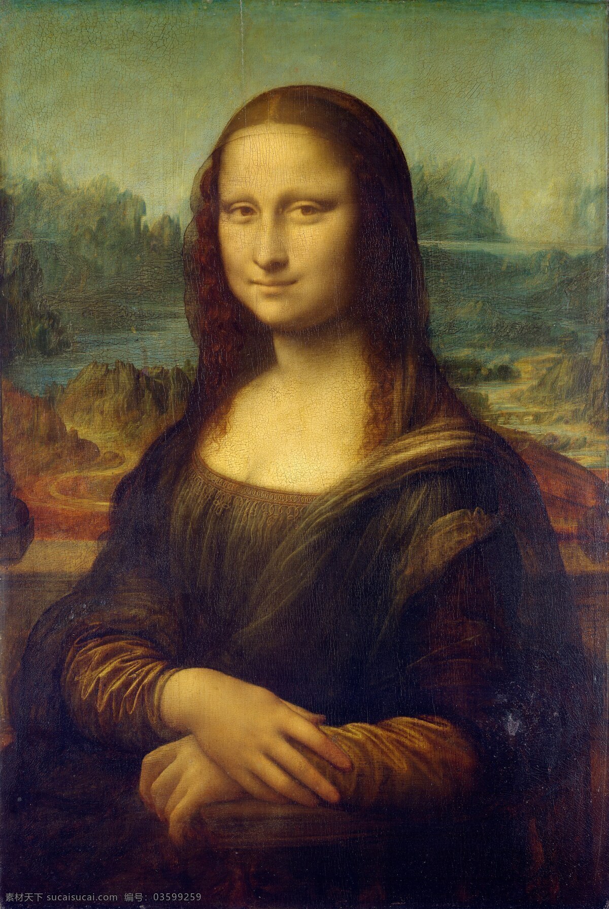 蒙娜丽莎 油画 高清油画 达芬奇 画家