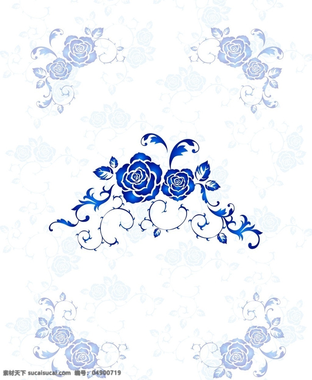 蓝玫瑰花纹 蓝玫瑰 玫瑰花 纹 经典花纹 时尚花纹 底纹 花边 移门 对称 花边花纹 底纹边框