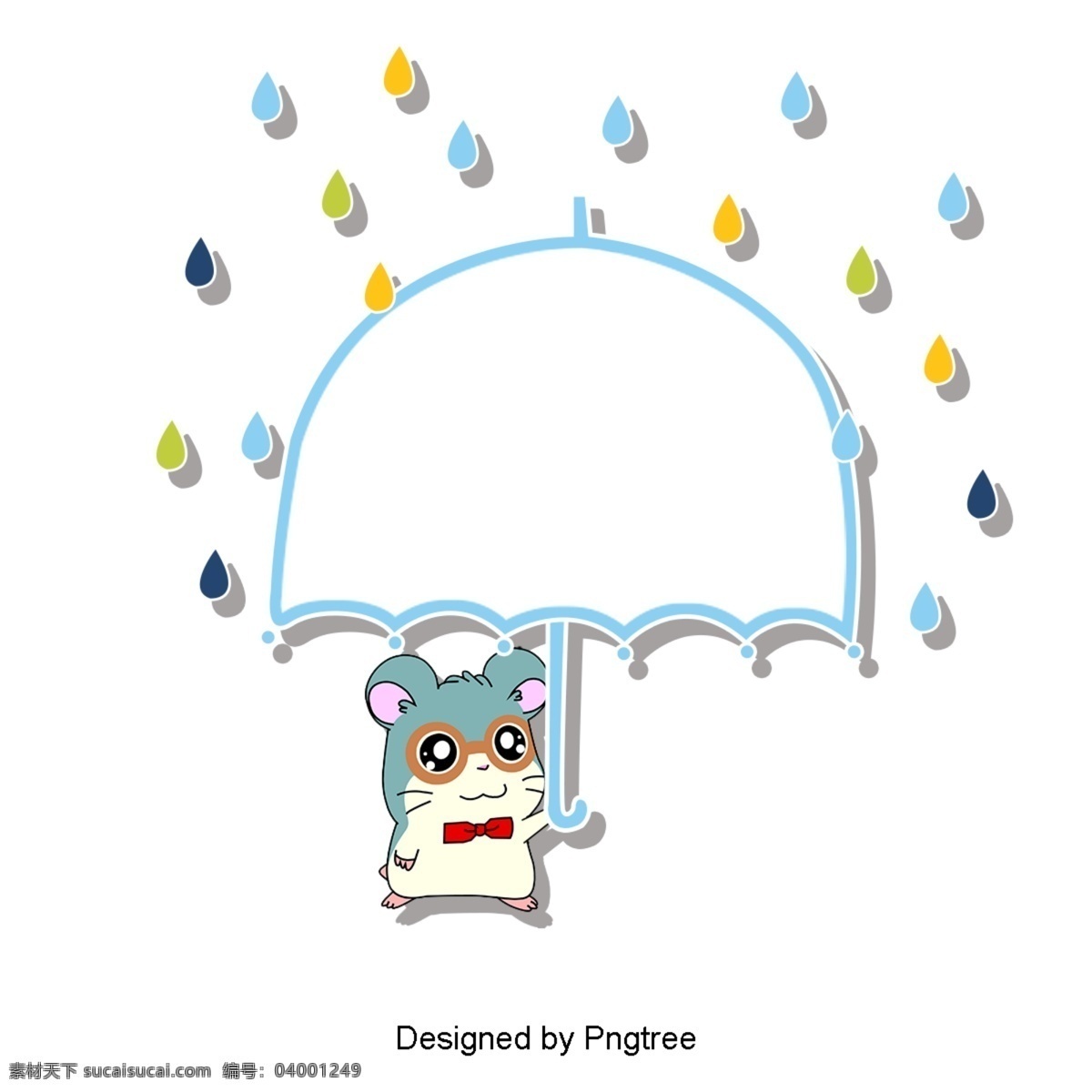 美丽 凉爽 的卡 通 云 雨天 漂亮 酷 卡通 手绘 可爱 下雨 天气 雨伞 水滴 圆点 猫