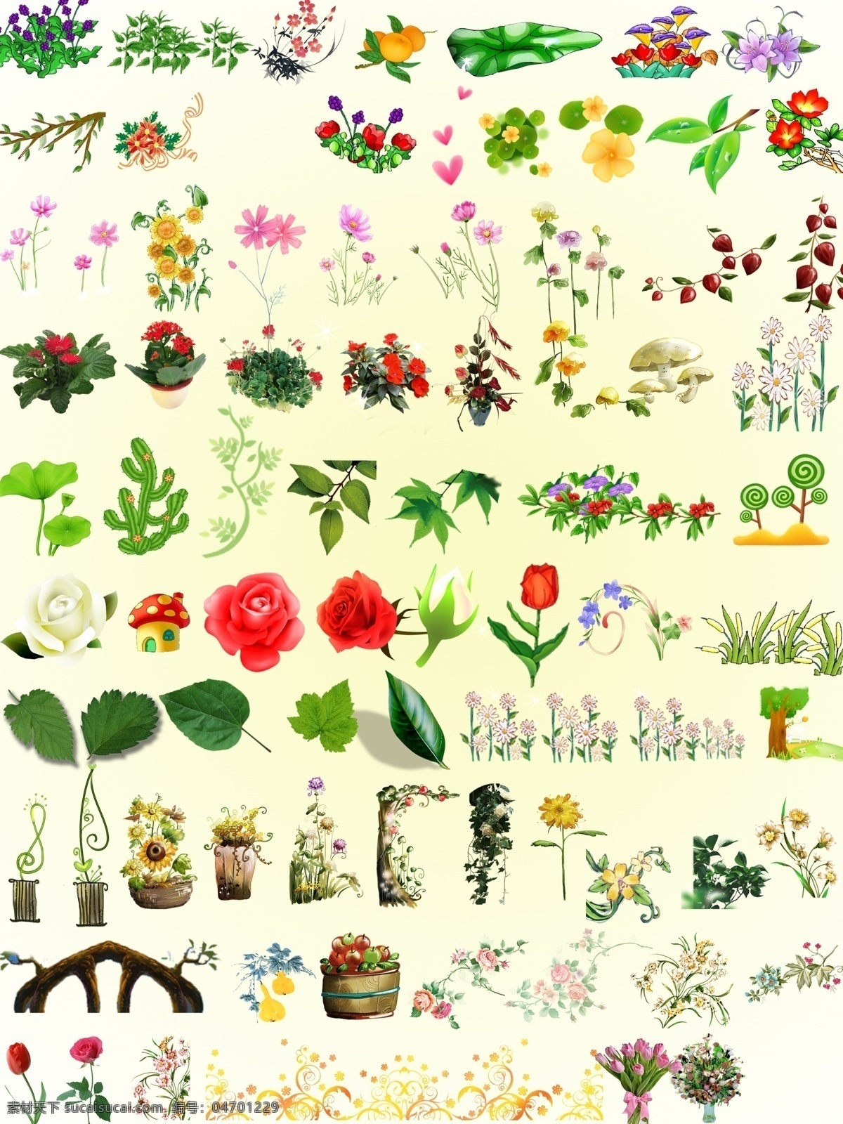 花草 款 草地 花 花朵 环境设计 绿草 玫瑰花 室内 鲜花 花草100款 园林设计 源文件 装饰素材