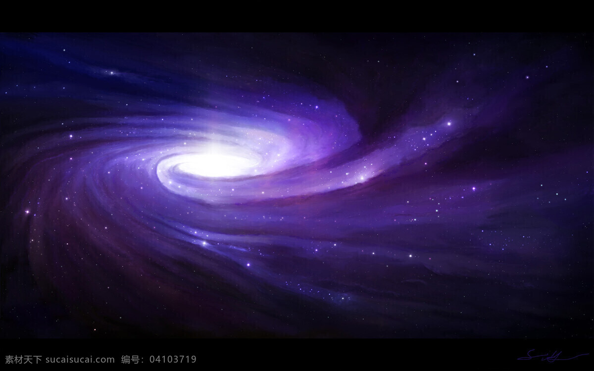 紫色 银河系 星空 宇宙 紫色银河系 背景图片