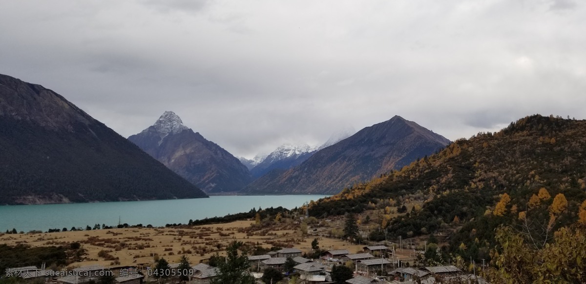 巴松措 西藏 西藏风景 西藏村庄 林芝 山水 自然景观 山水风景
