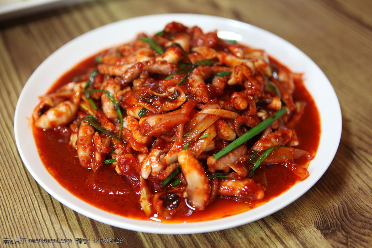 辣炒章鱼 韩国料理 炒鱿鱼 章鱼 传统料理 传统美食 餐饮美食