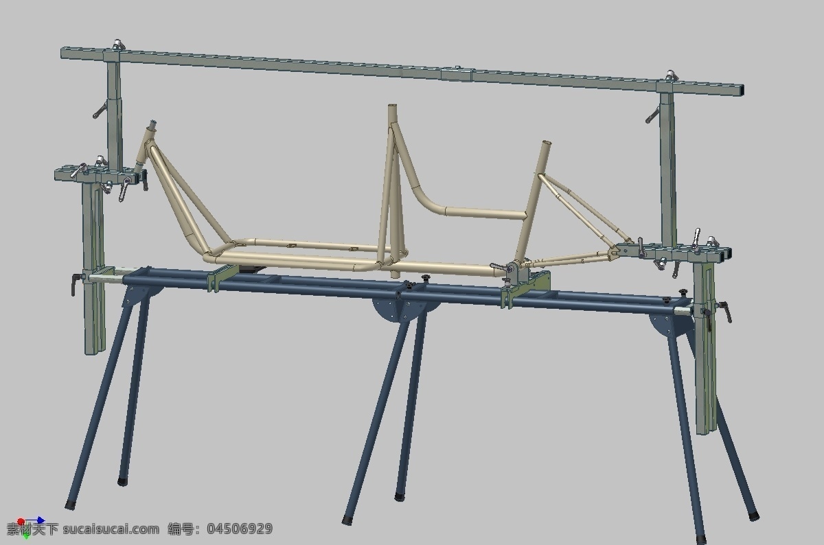 车架 夹具 工具 自行车框架 3d模型素材 电器模型