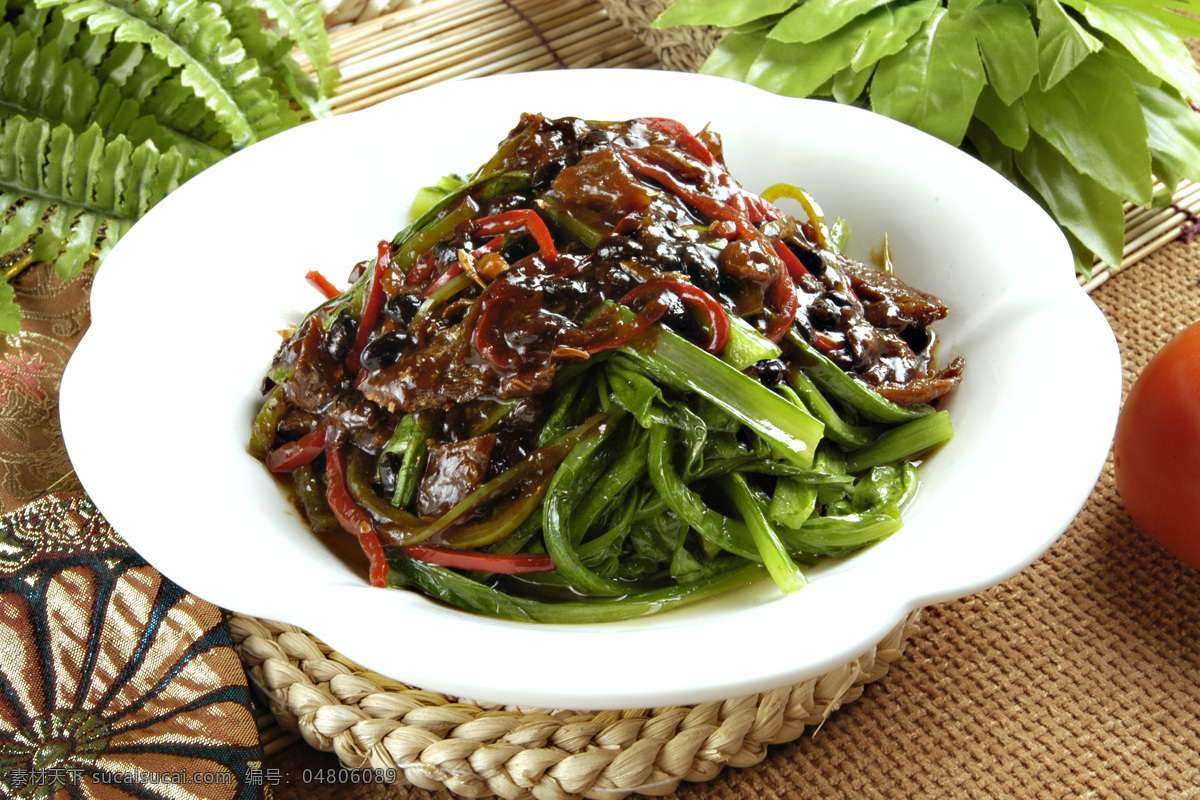 豆豉 鲮鱼 油麦 菜 美食 传统美食 餐饮美食
