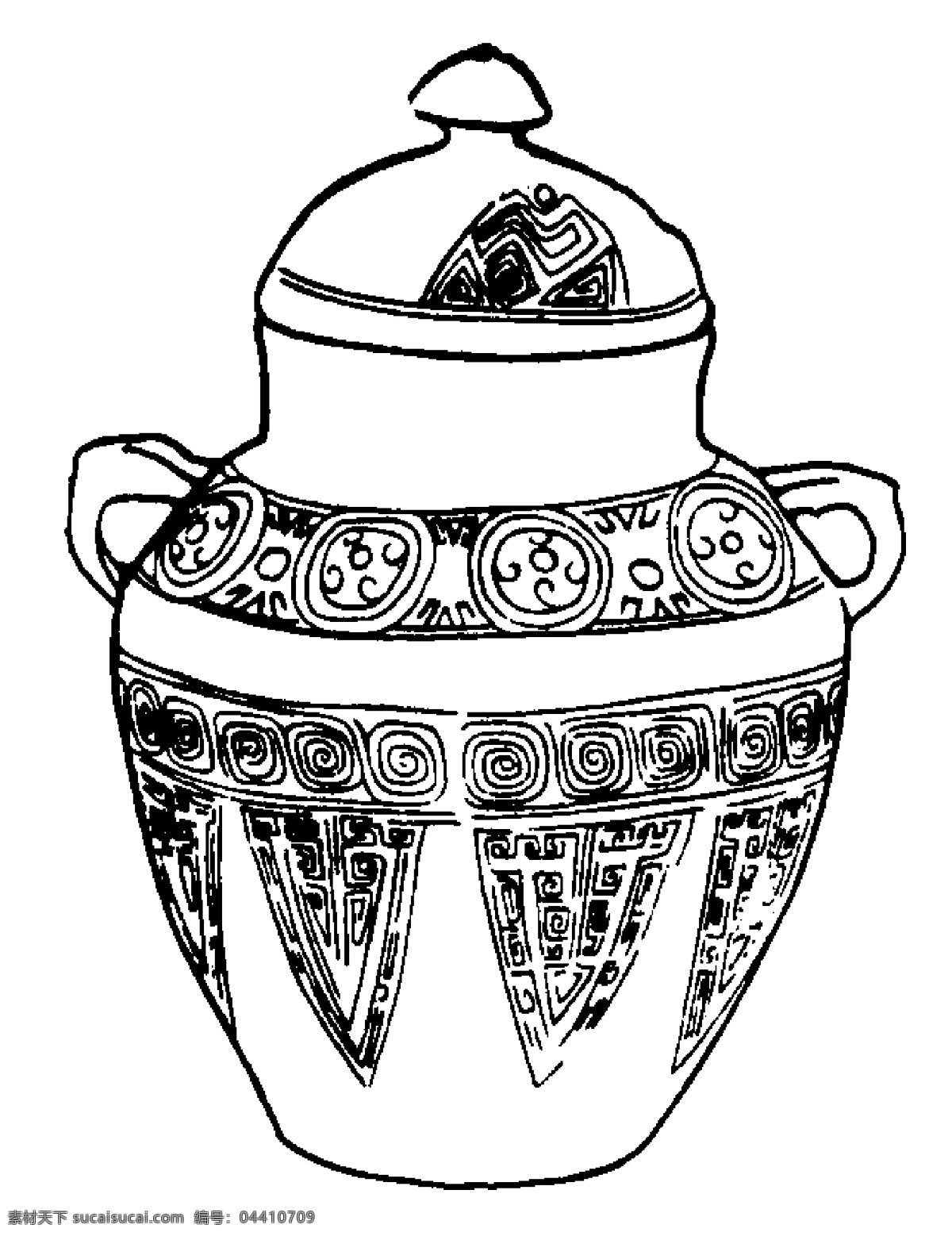 商周 时代 器物 图案 中国传统图案 图案42 设计素材 器物图案 装饰图案 书画美术 白色