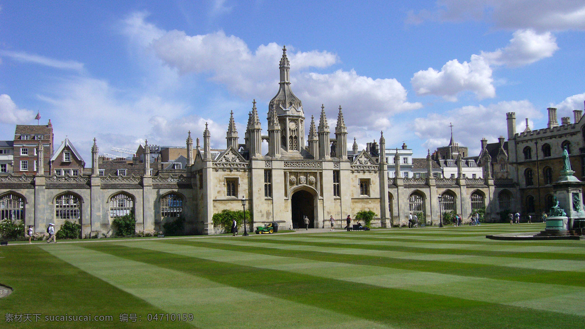剑桥大学 剑桥 大学 英国 欧洲 建筑 蓝天 白云 草地 国外旅游 旅游摄影