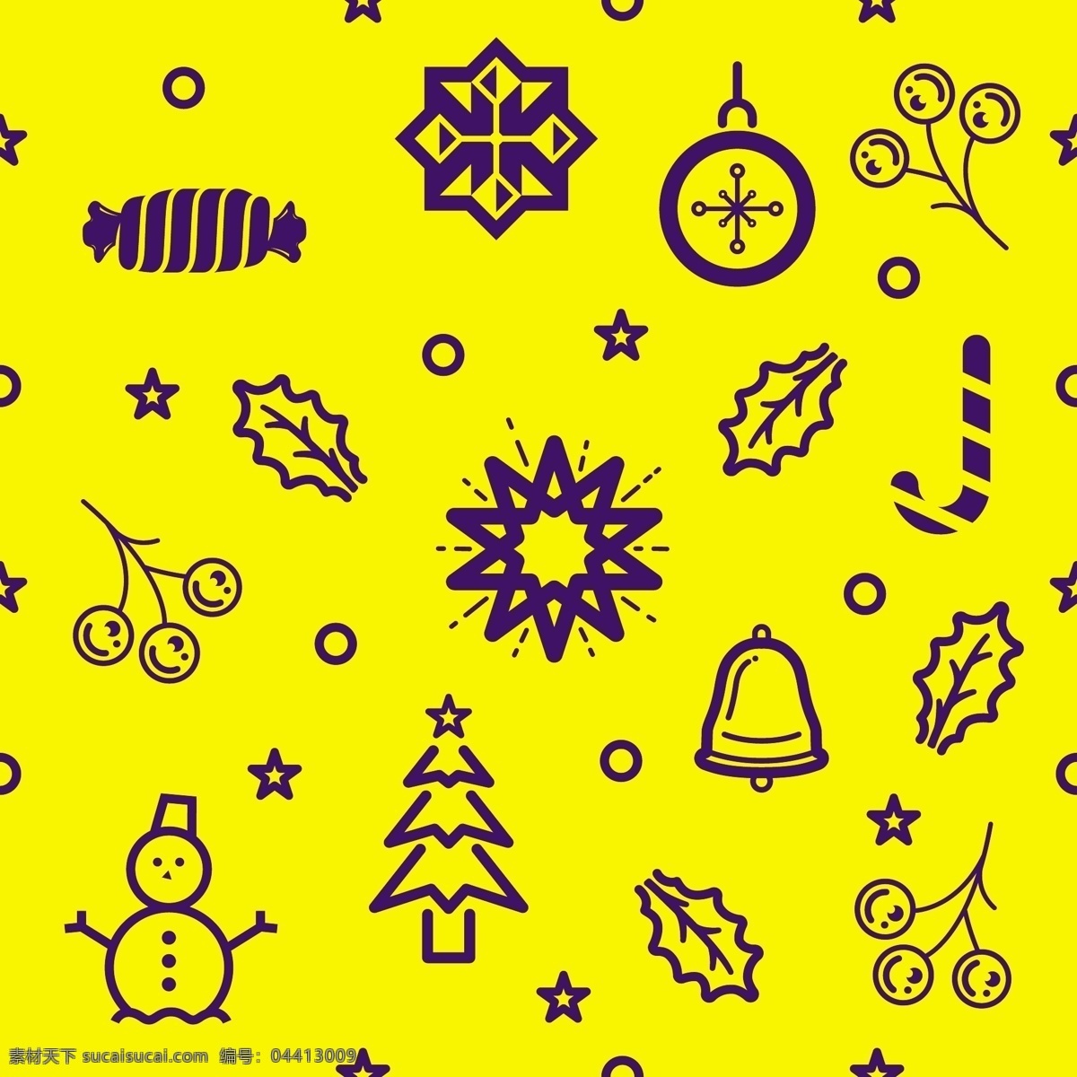 黄色 圣诞节 花纸 元素 包装设计 壁纸 礼品包装 铃铛 圣诞 矢量图库 鲜花包装