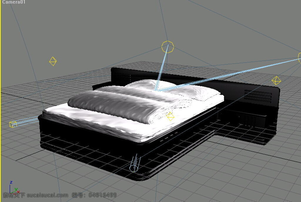 61 常见 床 3d 模型 家具 家具模型 家具图片素材 常见的床模型 效果图 3d模型素材