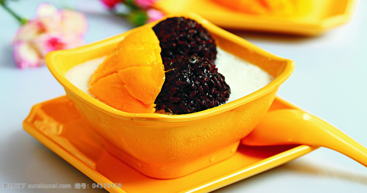 仙芋传奇 仙芋 冷饮 美食芒果 白雪黑糯米 传统美食 餐饮美食 橙色