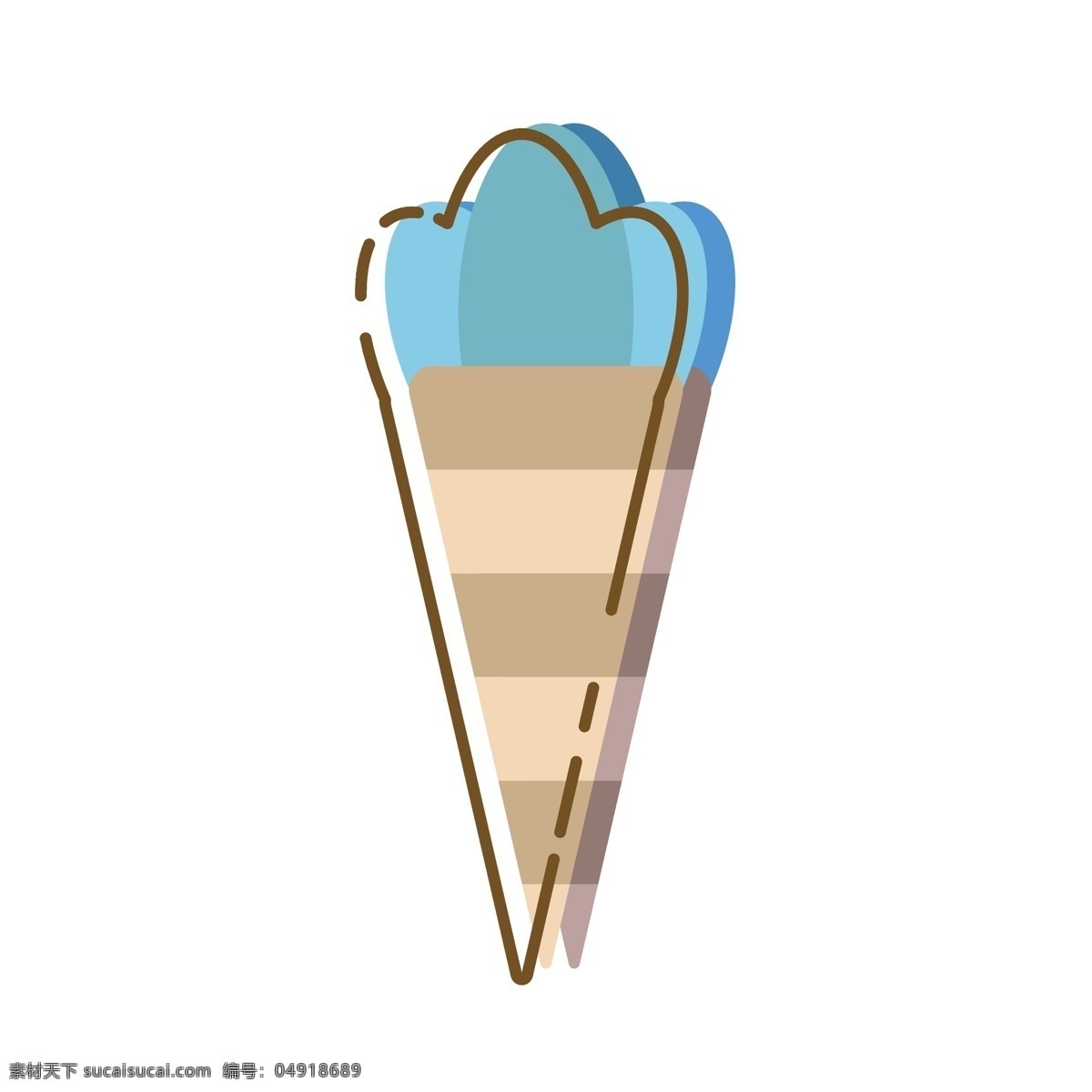 扁平 简约 卡通 mbe 夏日 冰淇淋 元素 夏季 雪糕 冷饮 夏天 甜筒
